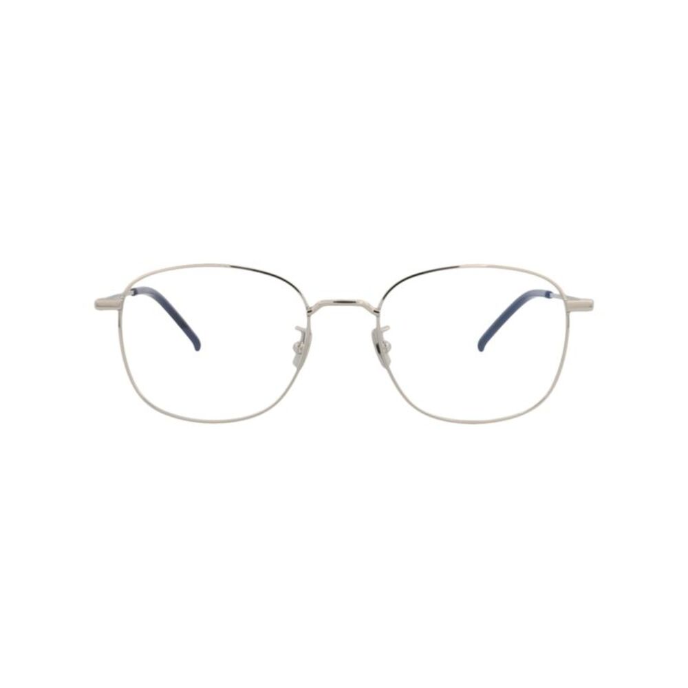 Saint Laurent Round-Frame Metal Optical Frames Silver Unisex-Adult